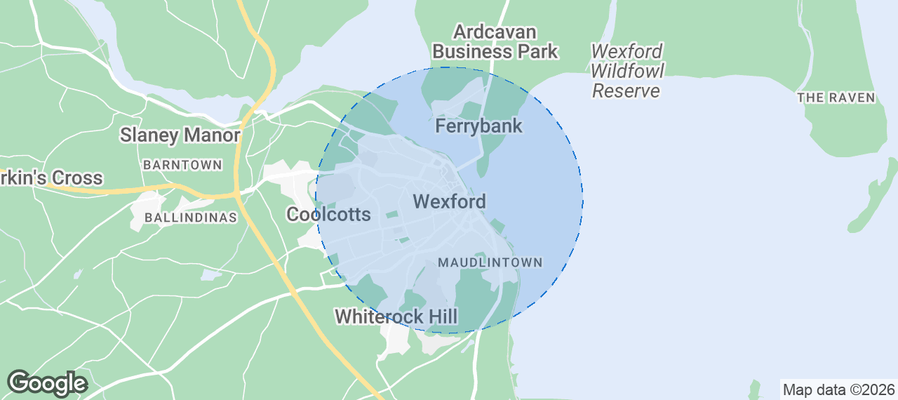 Wexford Airbnb map
